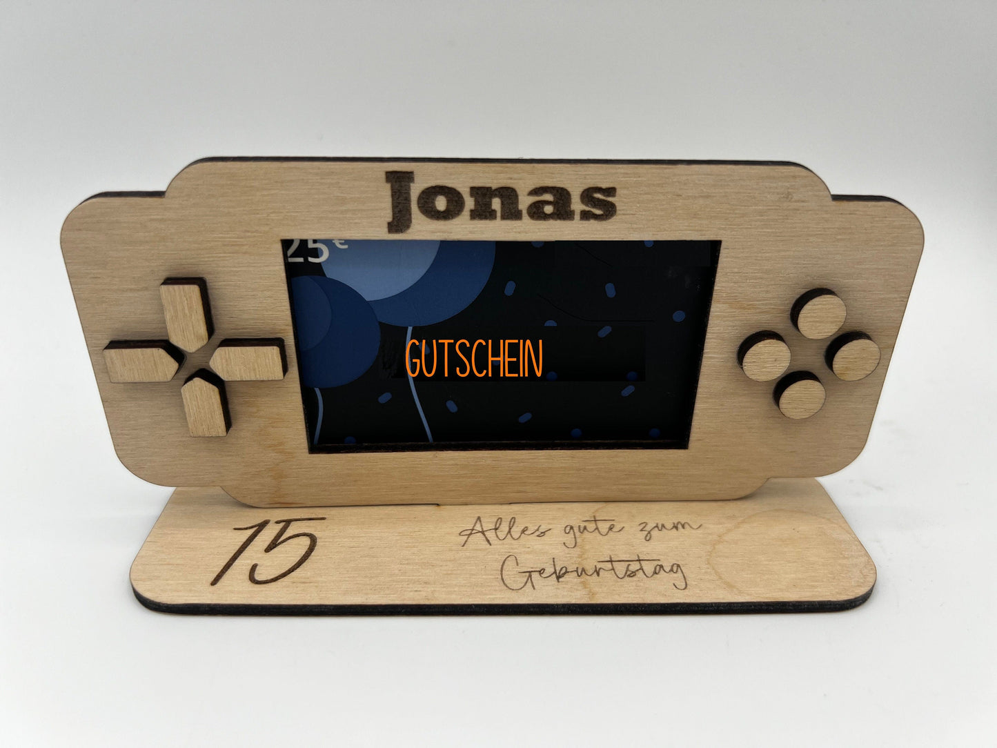 Geldgeschenk Spielekonsole, Geschenkaufsteller zum Geburtstag für Zocker Dekoschuppen