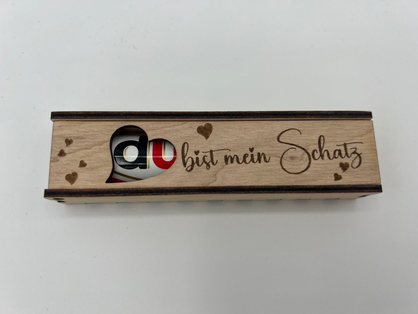 DU bist mein Schatz! gravierte Geschenkbox Geschenkverpackung