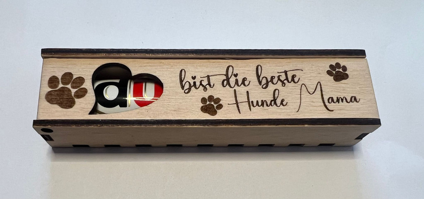 DU bist die beste Hunde Mama! Geschenkbox Geschenkverpackung